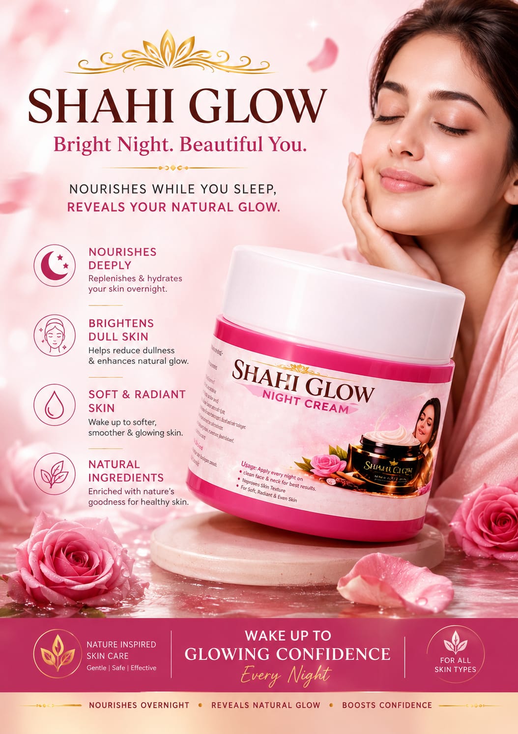 Shahi Glow Brightening Cream – Premium Skin Glow & Hydration ✨